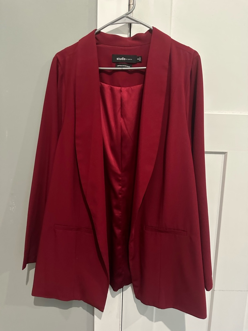 torrid Deep Red Open-Front Blazer